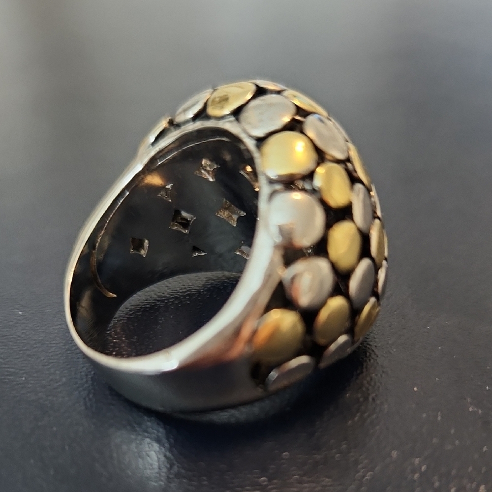 Gold And Silver Statement Ring - image 3
